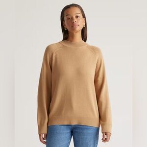 Quince 100% Organic Cotton Mock Neck
Sweater , sz small